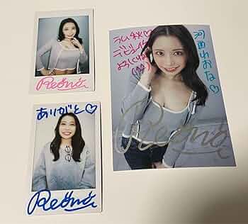 Amazon.co.jp: 河西れおな 直筆サイン チェキ 生写真 セット