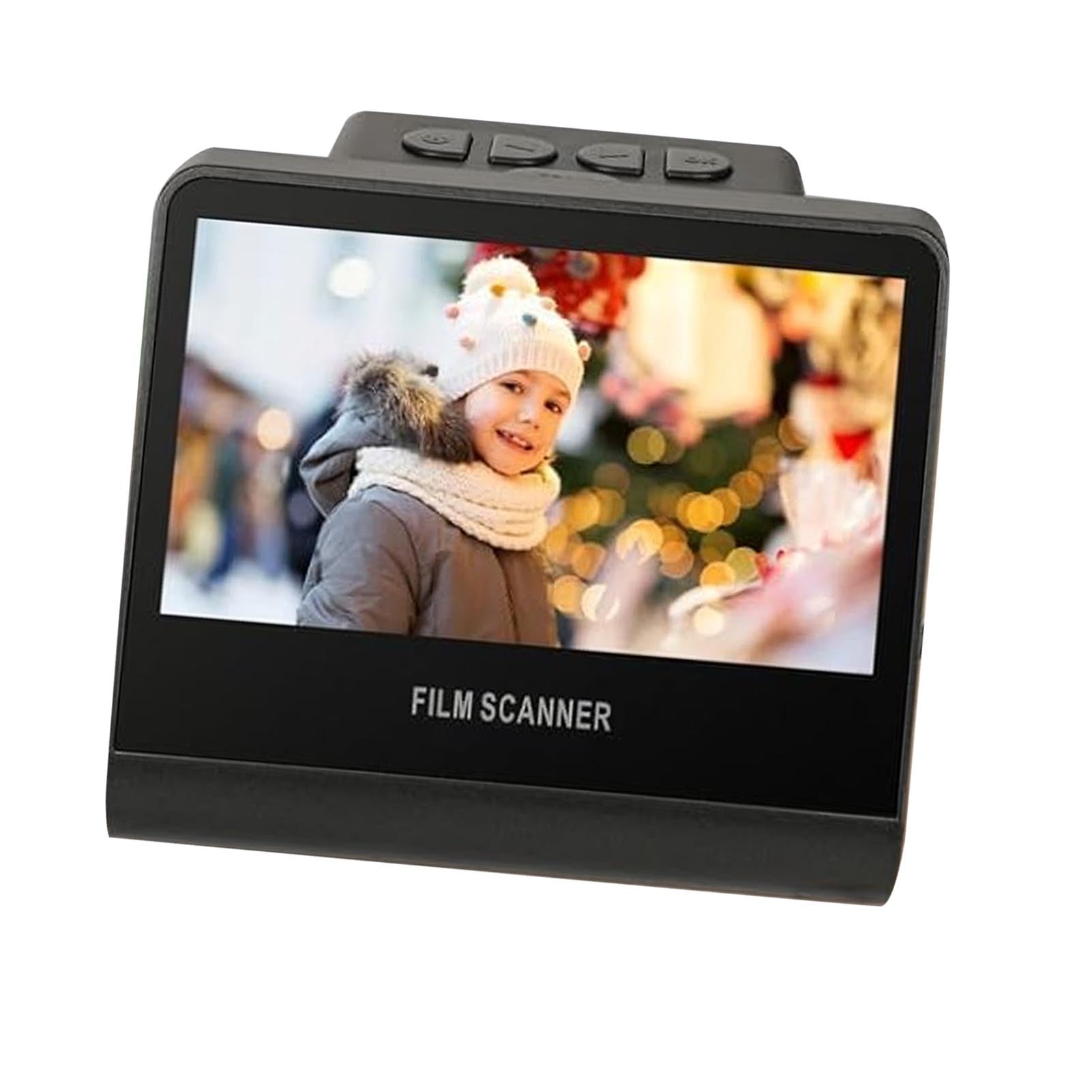 Scanner per Pellicole e Diapositive da 22 MP con Display LCD da 5", Conversione di 35 Mm, 110, 126 Negativi in ​​foto Digitali JPEG, Spazio di Archiviazione Integrato da 16 GB, Anteprima e