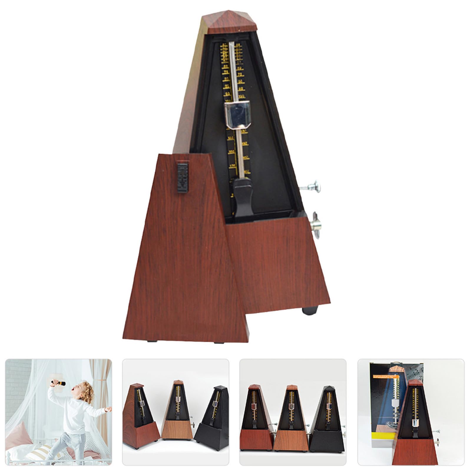 Toyvian 1 Szt Metronom Instrument Muzyczny Do Ćwiczeń Bas Skrzypce Saksofon Gitarowe Theremin Tuner Instrumentów Muzycznych Uniwersalny Pro Pps Hartowane Tworzywo