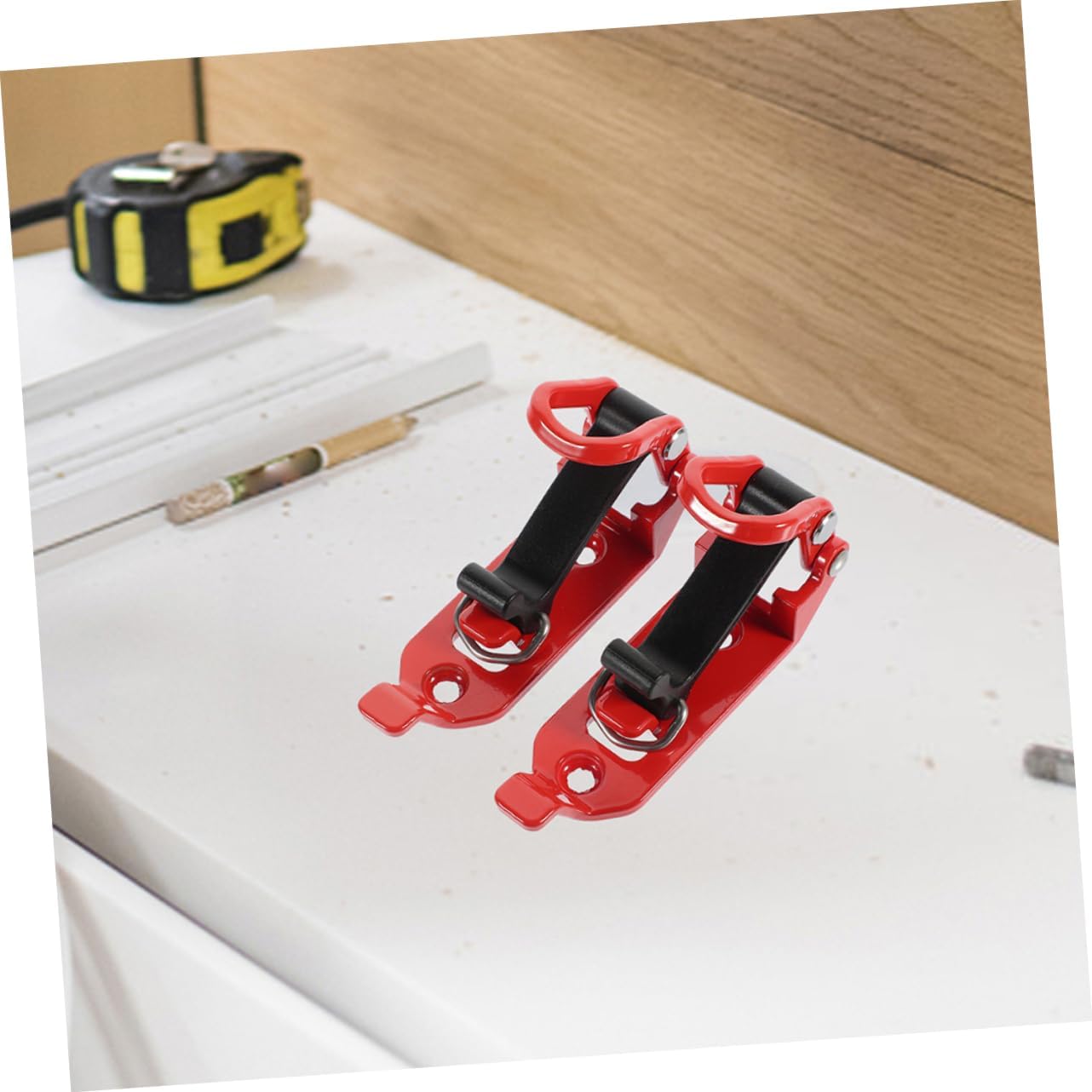 Ciieeo 4pcs Roof Rack Mounting Brackets Heavy Duty Shovel and Axe Holder for Trucks Boats and Garages Construction for Secure Tool Storage