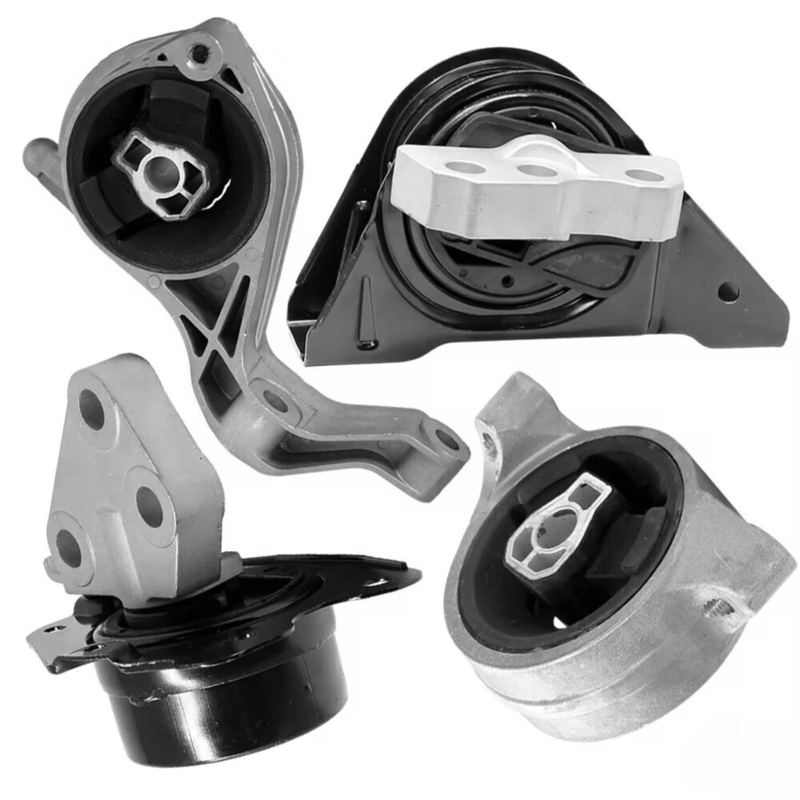 Car Engine Mounts Compatible with Saturn for Vue L4 2.4L 2008 2009 2010 4PCS Car Front Rear Engine Trans Mount Bracket Support 10381553 25911133