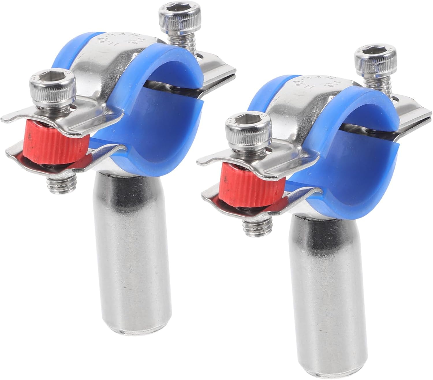 Hemobllo 2pcs Heavy Duty Wall Mount Pipe Supports Clamps for Water Hoses and Conduits Space-saving Design