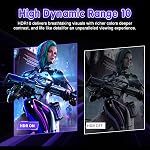 Viewedge Moniteur de Jeu Courbé de 24 po 180Hz FHD 1080p 1ms VA Adaptive Sync | Précision des Couleurs 100% sRGB Visuels Améliorés HDR10 Technologie de Faible Lumière Bleue Confort Oculaire Sans Clignotement Un HDMI & DisplayPort