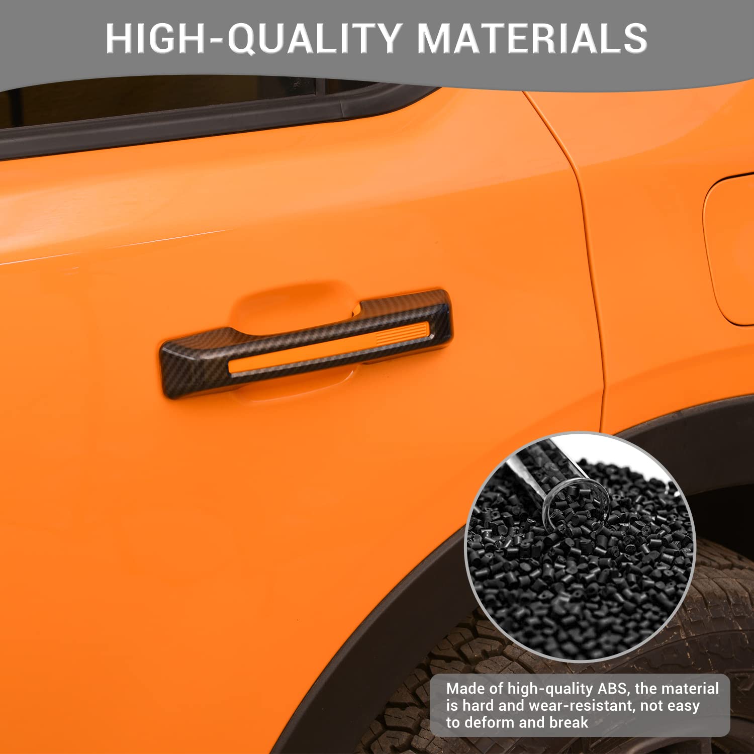 BESTAOO Black Trail Sight Covers For Ford Bronco (2021-2025) 2 & 4 Door – 2-Piece ABS Plastic Exterior Trim - View #4