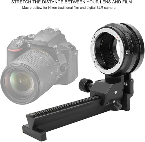 Miniatura 2 de Diyeeni Foto de primer plano de enfoque macro con enfoque deslizante de riel de enfoque, fuelle macro para lente de montaje F D2Xs D2Hs D2X D2H D1X