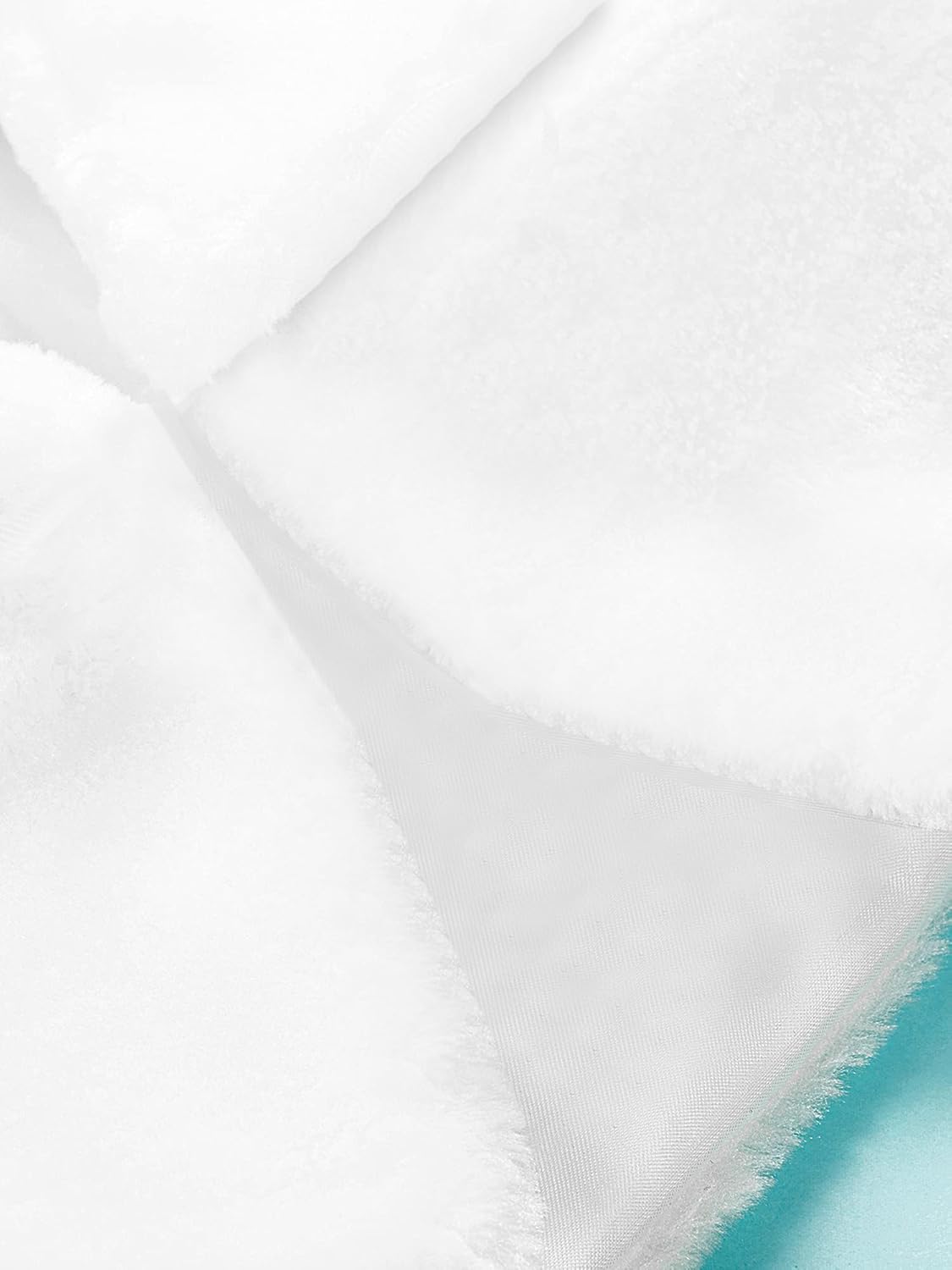 Blulu Girls Faux Fur Bolero Princess Shawl Wraps Girls Shrug Coat Jacket Flower Cape Wedding Party Dress - Image 5