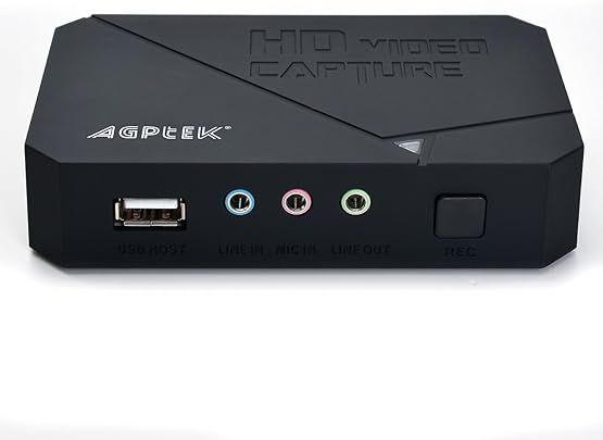 AGPTEK acquisizione video Capture 1080p del gioco HDMI YPbPr registratore Xbox 360 amp One PS3 PS4 2016 NUOVA VERSIONE AGPTEK acquisizione video Capture 1080p del gioco HDMI YPbPr registratore Xbox 360 amp One PS3 PS4 2016 NUOVA VERSIONE