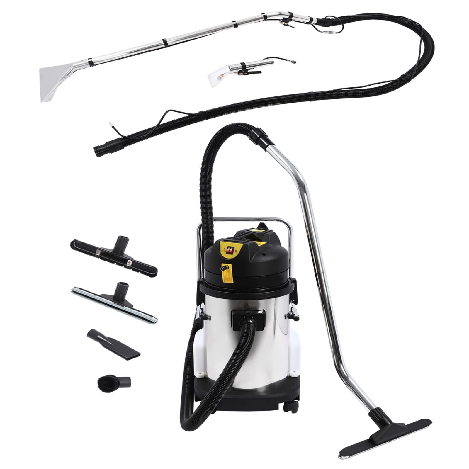 Commercial Carpet Cleaning Machine, 7.93Gal 1000W 3 in 1 Extractor Vacuum Wet Dry Upholstery Professional Carpet Cleaner Machine w/4 Suction Tools and 22.97ft Power Cord (30L)