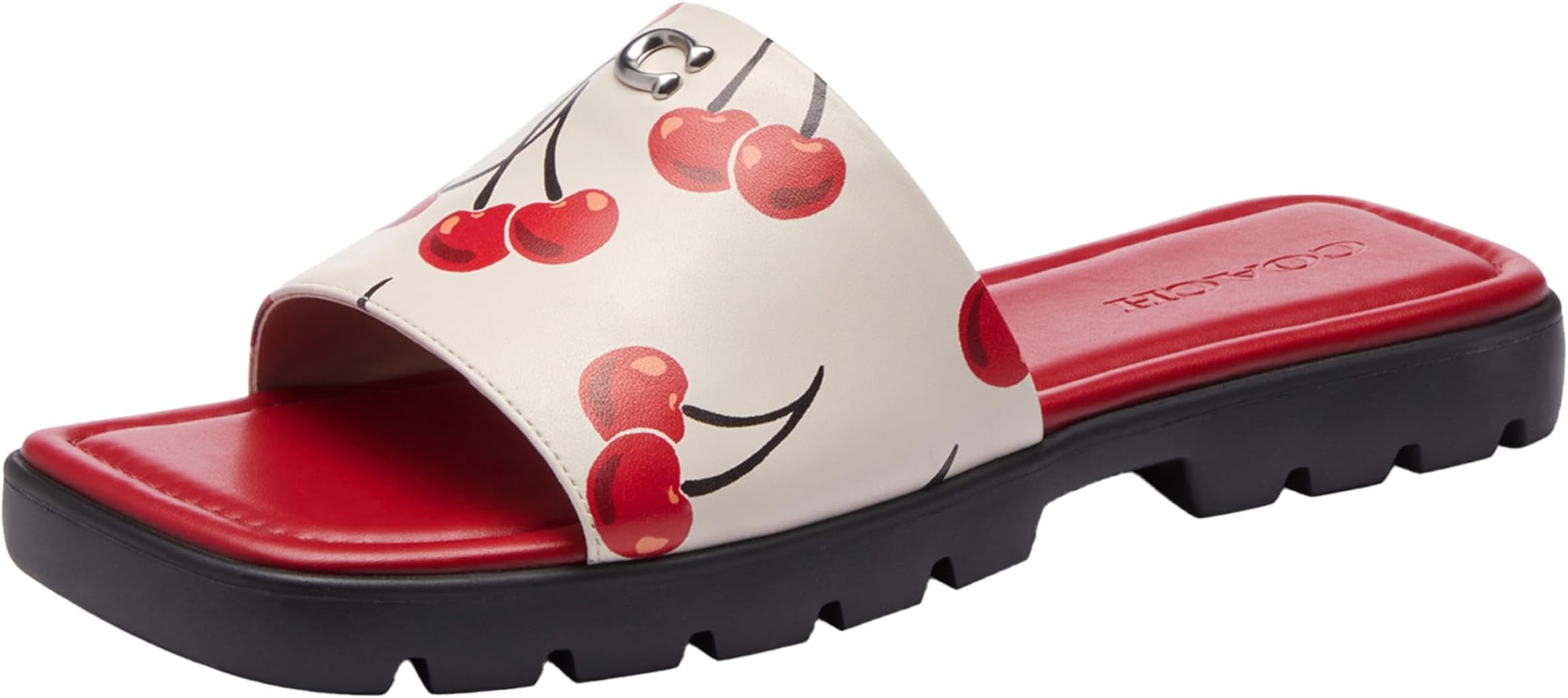 COACH womens Florence Leather Sandal