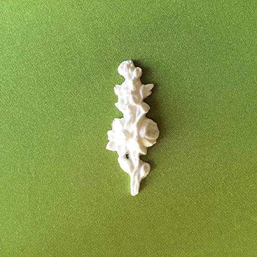 Shabby Chic Beautiful White Small Drop Architectural Furniture Applique Swag Onlay