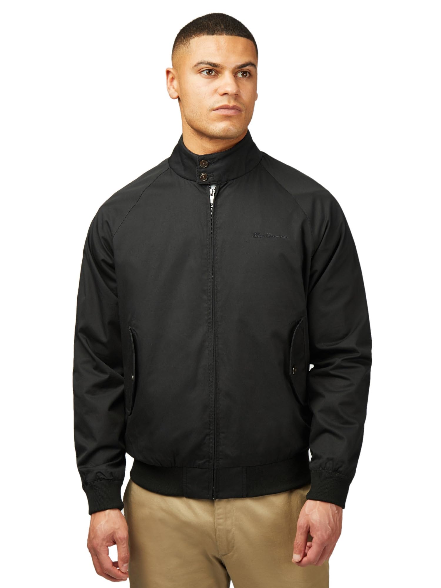 Ben Sherman Mens Signature Harrington Jacket (Black (290) XXXL