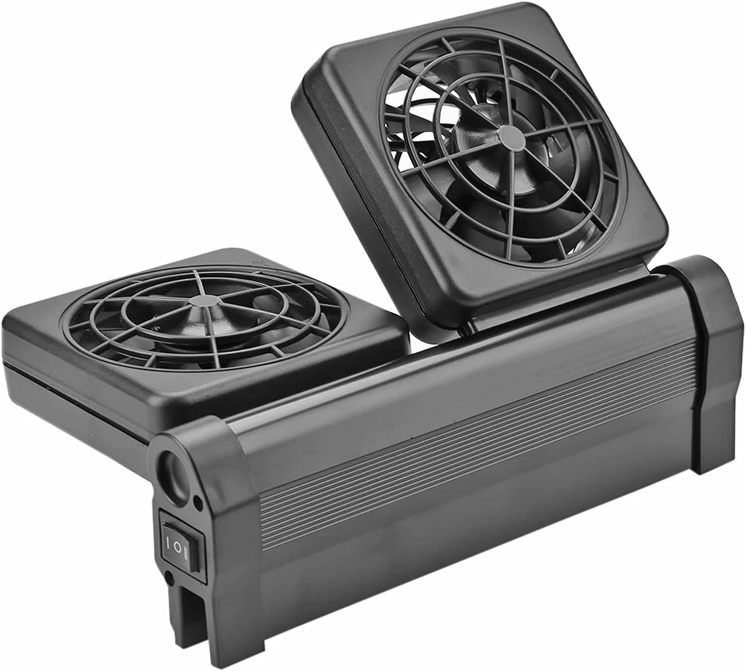 ASkinds Adjustable Aquarium Water Cooling Fan Fish Tank Cold Wind Chiller, Aquarium Chillers Fan Marine 2 Fan