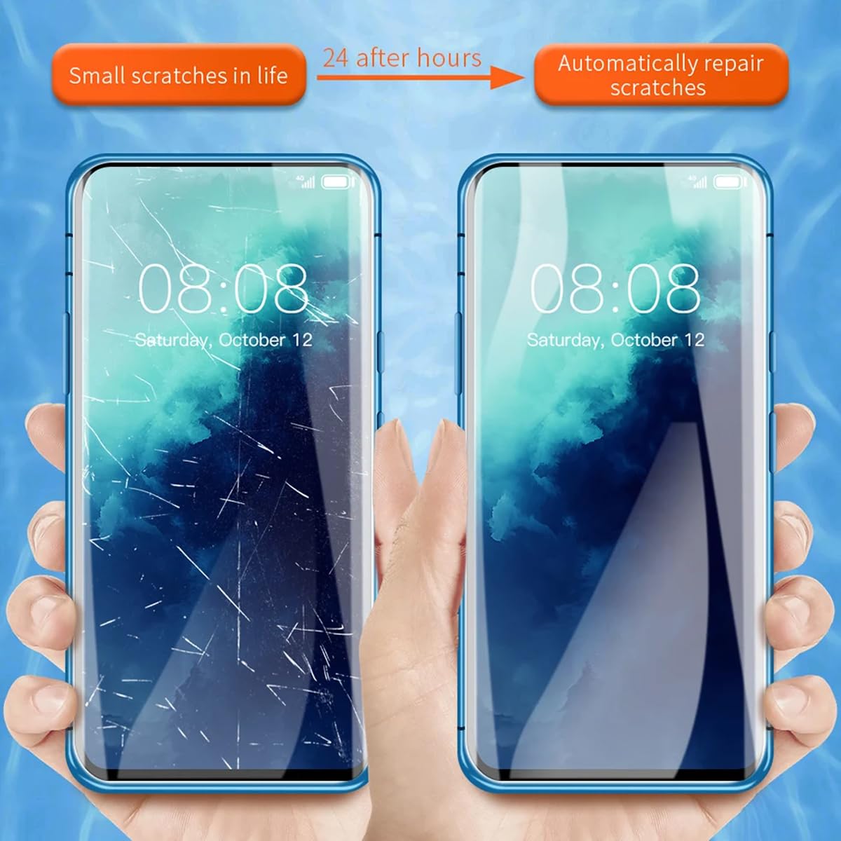 OnePlus 12R 5G Displayschutzfolie (3er Pack) – Hydrogel, Selbstheilend, Kratzfest & Blasenfrei