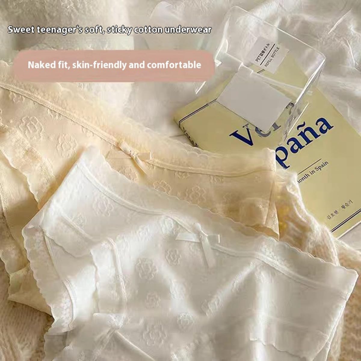 5-Pack Women's Cotton Bikini Panties,Women's Lace Underwear - Image 7