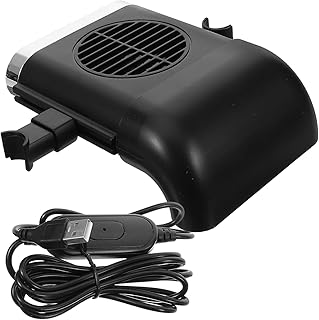 Ventilador Radiador para Asientos de Coche Extractor de Aire Portátil Enfriador de Interior para Vehículos Instalación Color Negro