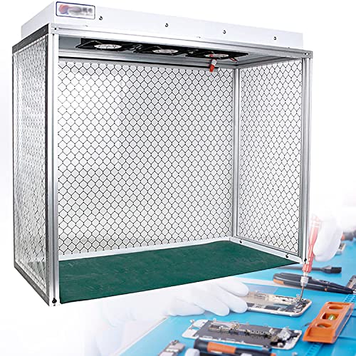 YANDDEA Vertical Laminar Flow Hood Mycology Laminar Flow Cabinet Air Flow Clean Bench with HEPA-Filter for Class 100 / ISO 5 Cleanliness Dust Fre Work Single Use (26.4'X12.2'X23.2 Workbench)