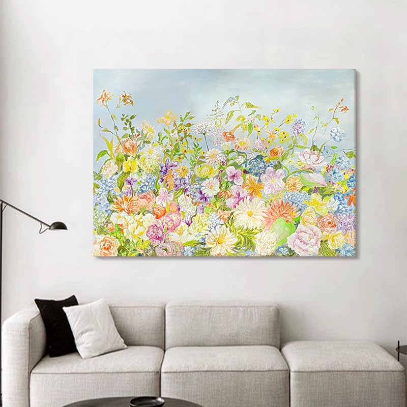 Art original floral peint à la main pour insuffler de la poésie dans votre maison