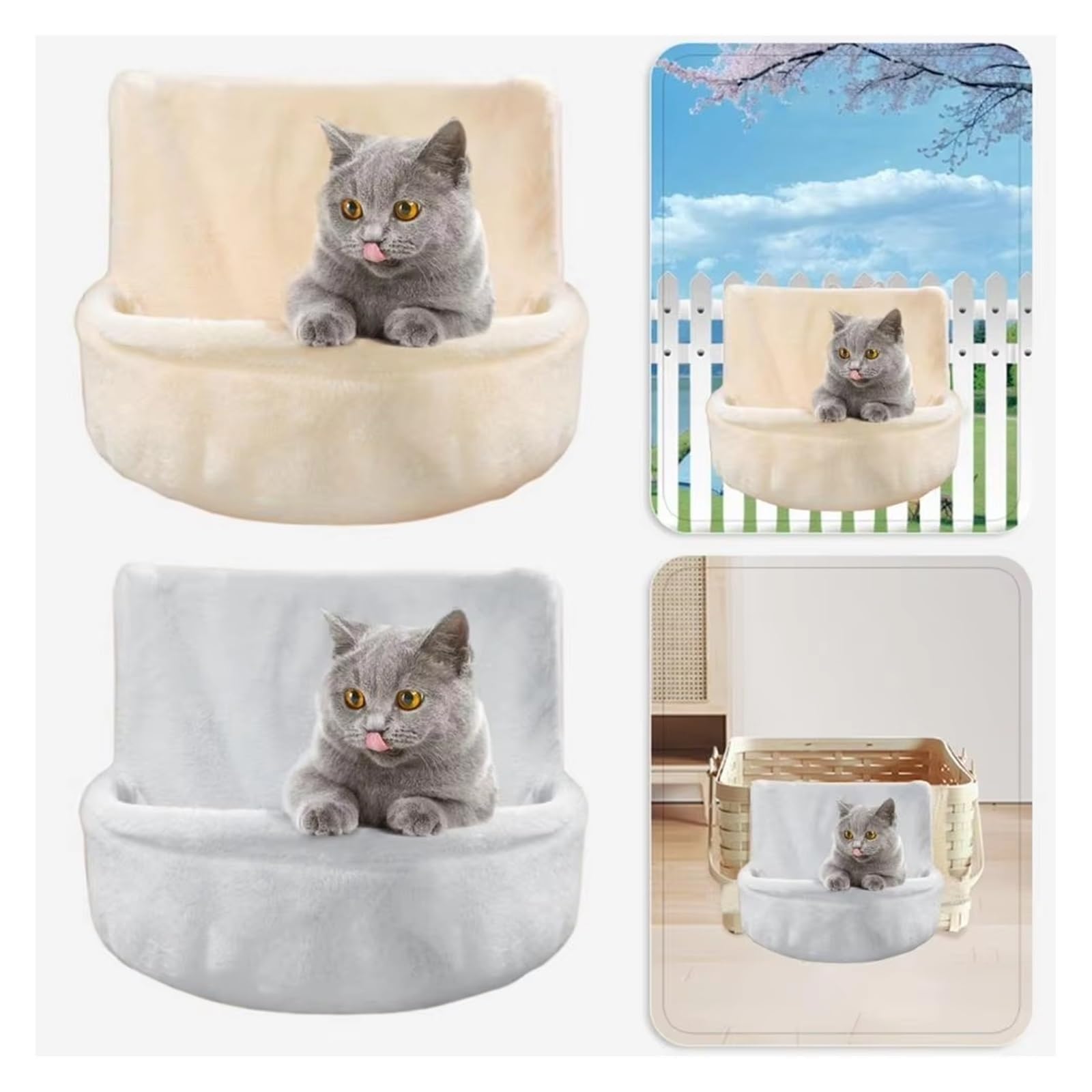 Letto For Gatti Pieghevole Accogliente Con Radiatore Sedia Schienale Amaca For Sacco A Pelo Ringhiera Struttura Del In Metallo Nido For Il Massimo Comfort Stabile E Confortevole(Gray)