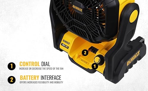 DEWALT 18V XR Fan 3 DEWALT 18V XR Fan - Image 3