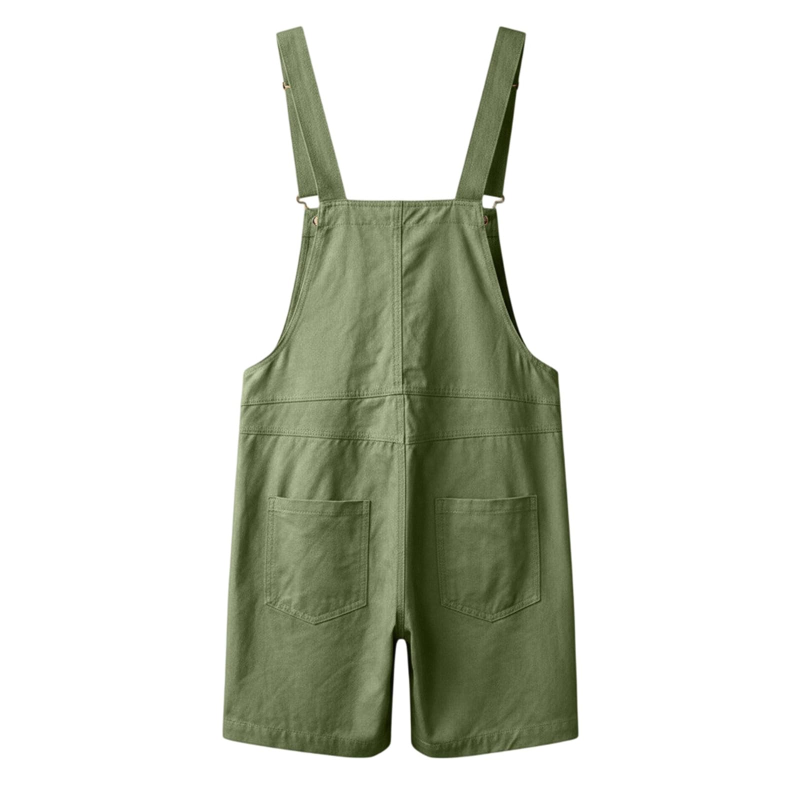 Peto corto para hombre de trabajo, mono de denim resistente, holgado, corte grande, con muchos bolsillos cargo, tirantes ajustables, aspecto retro para verano, taller, tiempo libre