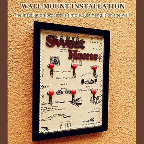Gestión de Llaves Armarios de Madera Caja Decorativa Pared Vintage 6