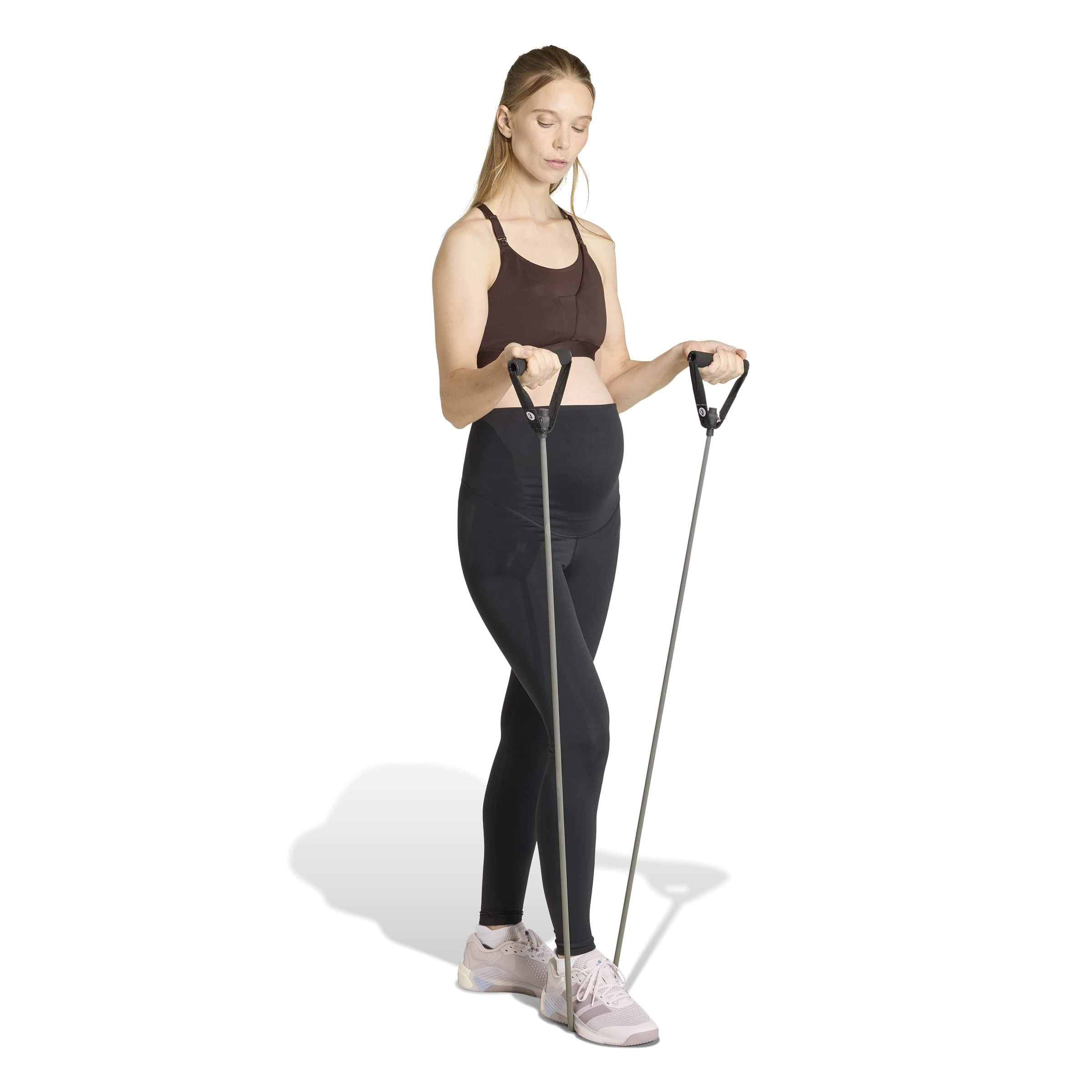 adidas - Optime Essentials Workout Full Length Leggings Maternity, Calzamaglia Donna