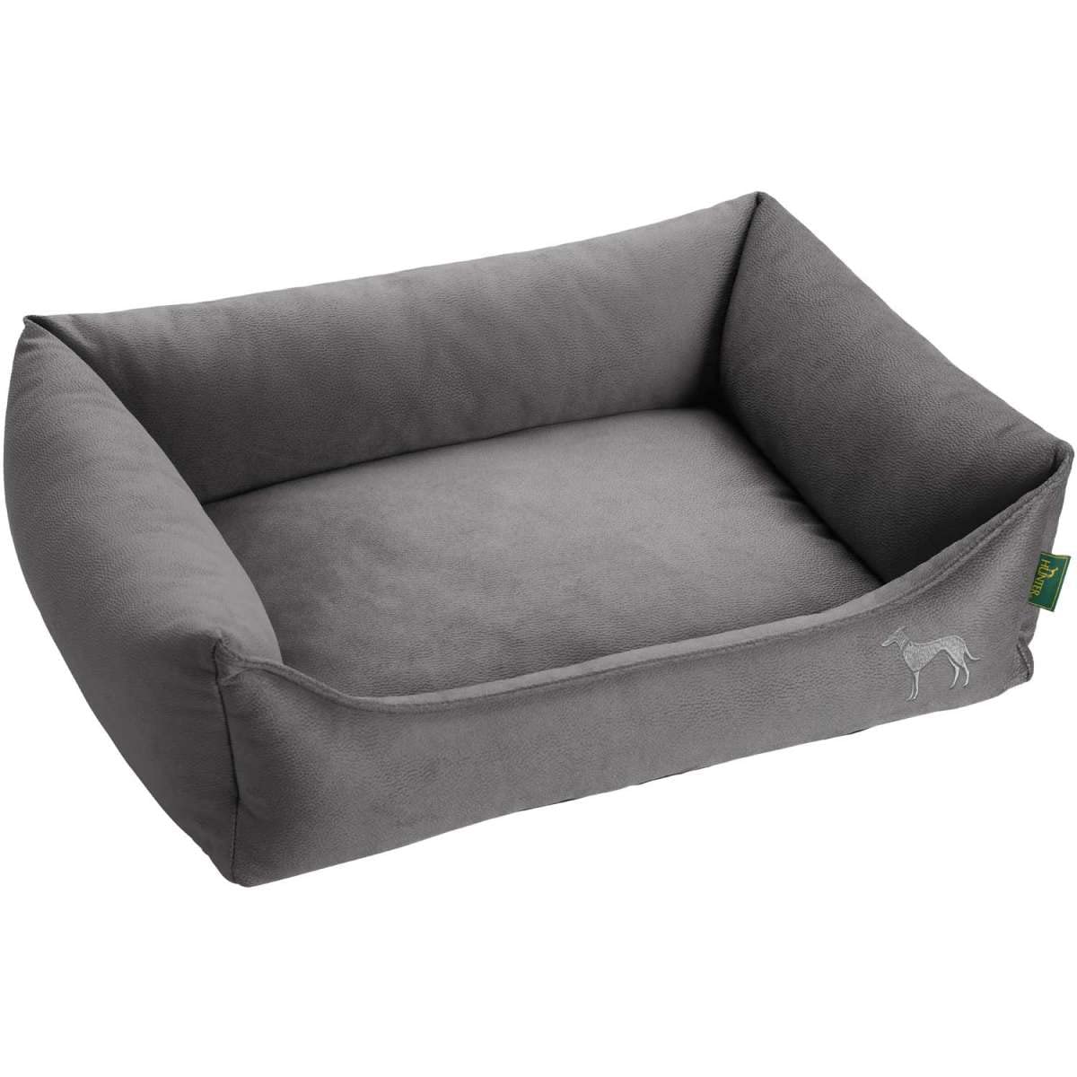 HUNTER Orthopädisches/Ergonomisches Hundekissen Merida mit Memoryschaum, Kann eine gelenk- und rückenschonende Haltung unterstützen; Rutschhemmende Unterseite, Farbe: anthrazit, Größe: L