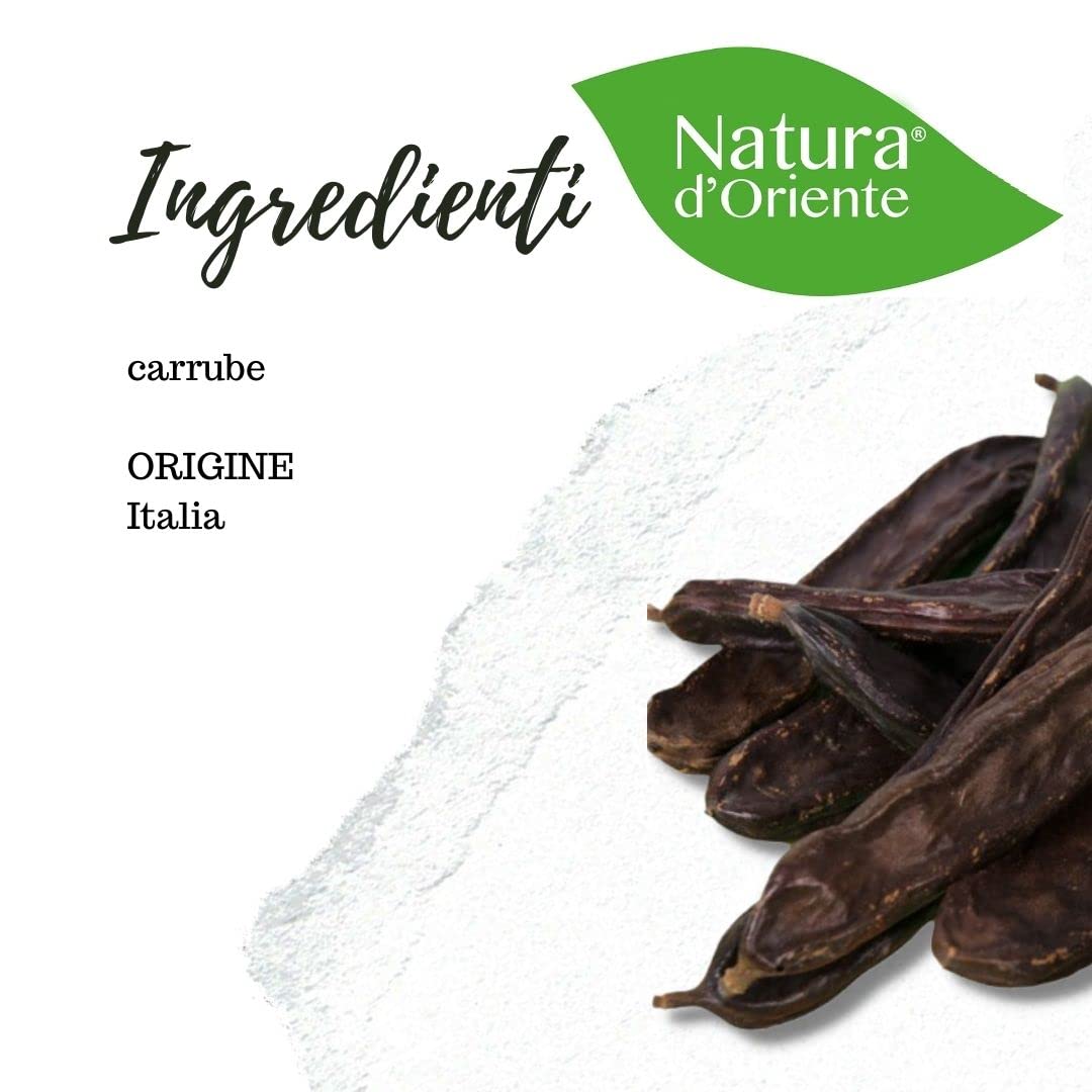 Natura d'Oriente | Carrube Italiane Secche Disidratate 2500g | SELEZIONATE | Naturali e senza Conservanti. (Confezione 2x1.250g)