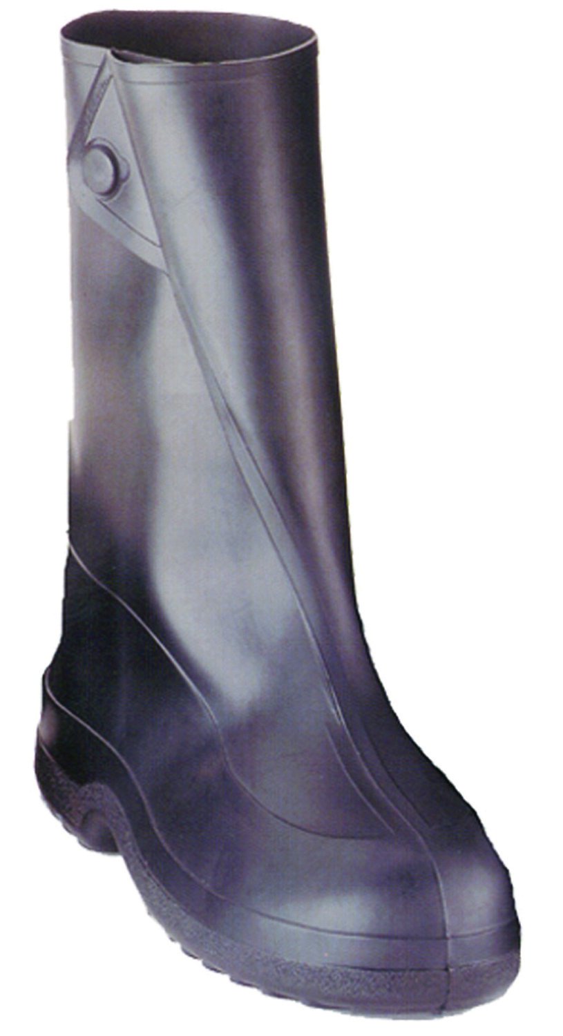 10" Large Black Rubber Work Boots - Heavy Duty, Extra Tough Design