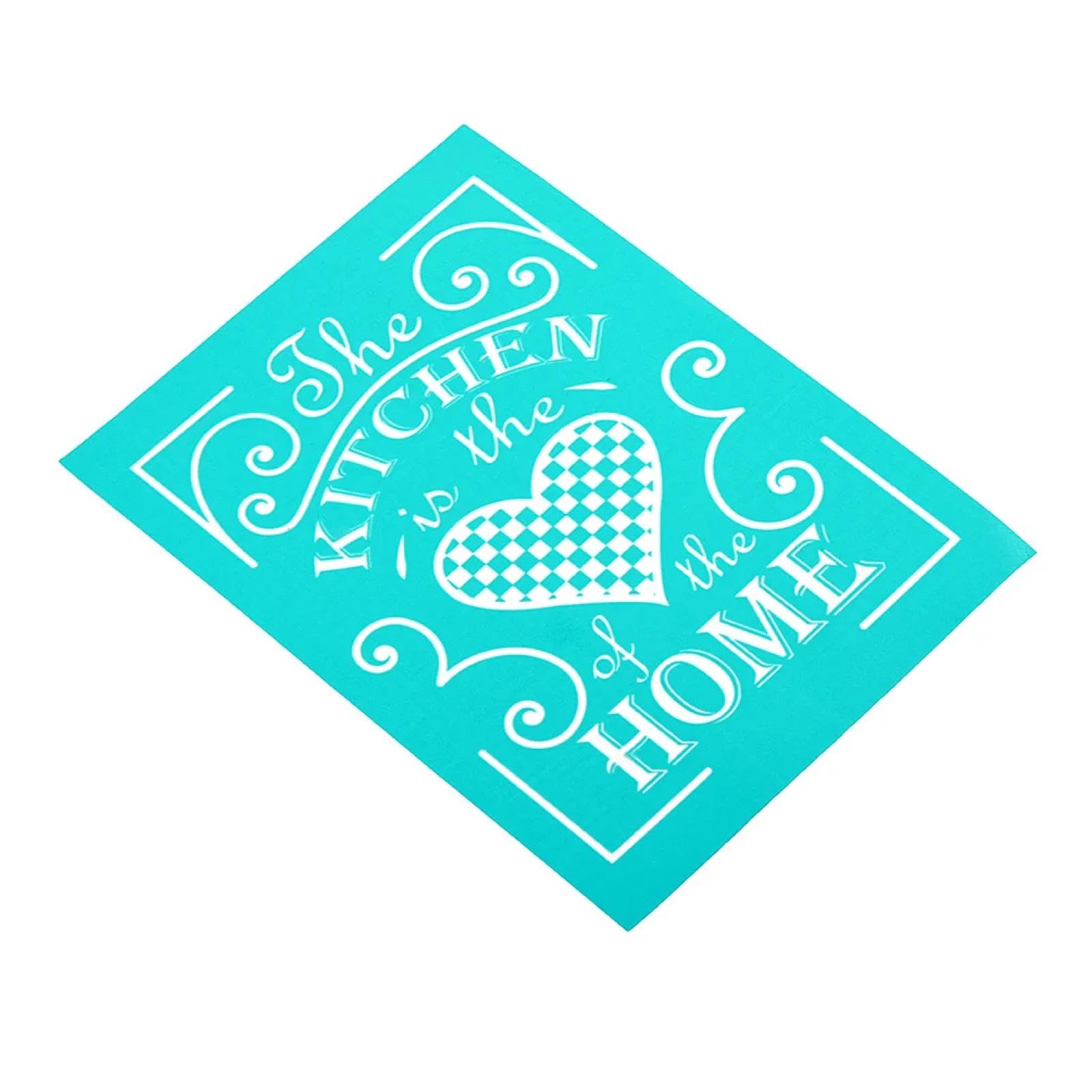 MANGOUSONG Screen Printing Kit,21x15cm Chessboard Love Silk Screen Stencils Reusable Silkscreen Print Kit for Printing Handbag Decoration Template ?Seal Tool