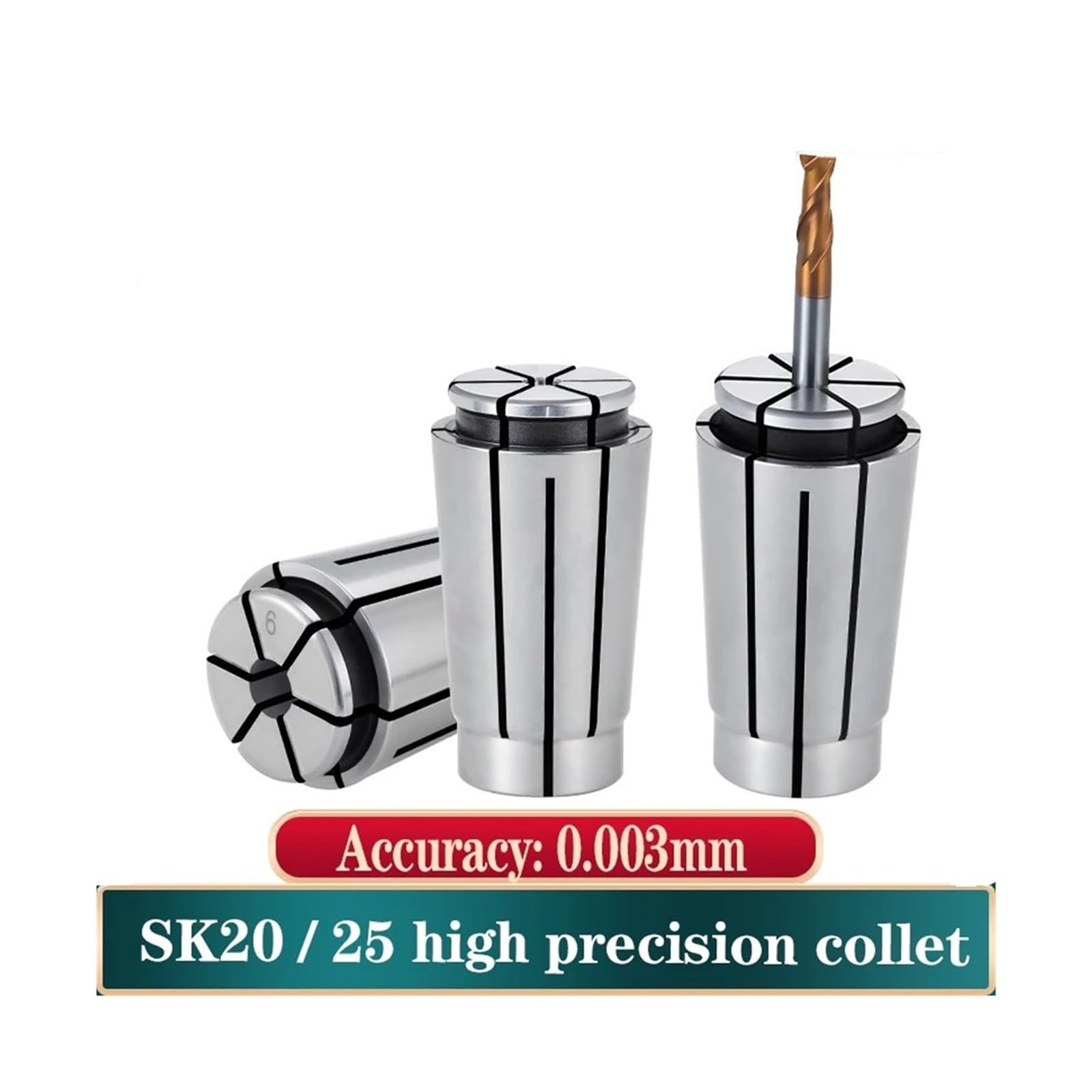 Collet Holder BT30 BT40 SK SK Collet SK20 SK25 SK Collet High Speed Collet(SK20-8,Precision0.003)