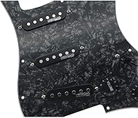 Vista 6 de KAISH Golpeador de guitarra eléctrica perla negra precableado con pastillas Wilkinson para FD Stratocaster de EE. UU./México