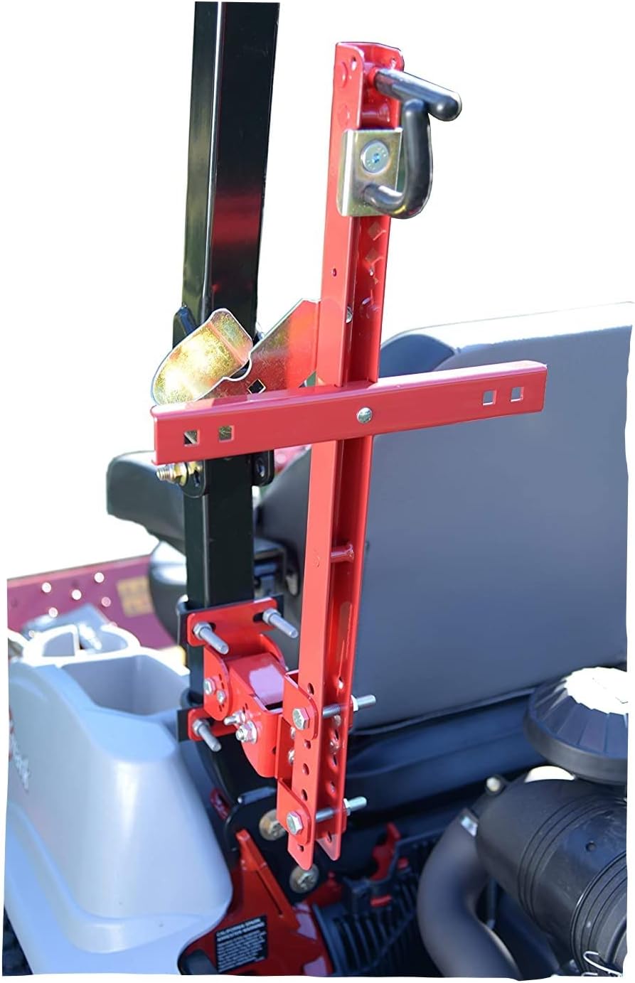 Jungle Jim's Zero Turn Backpack Blower Holder Rack w/ROPS for Commercial Lawn & Landscaping ZTR Mowers