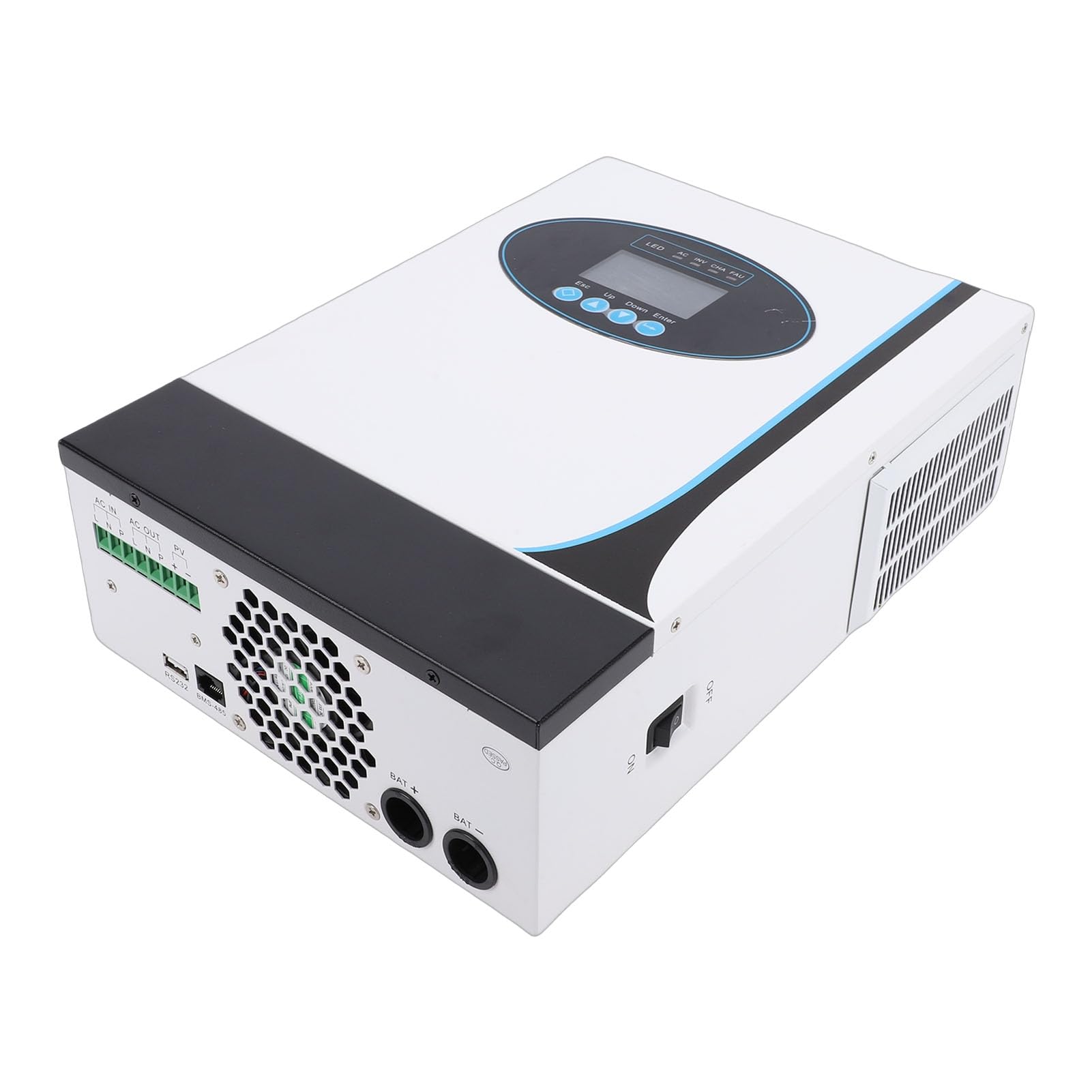 Uscita Efficiente a Onda Sinusoidale Pura con Inverter Solare Ibrido Off-grid per Siti Industriali Domestici e Scolastici Potenza 1,2 KW