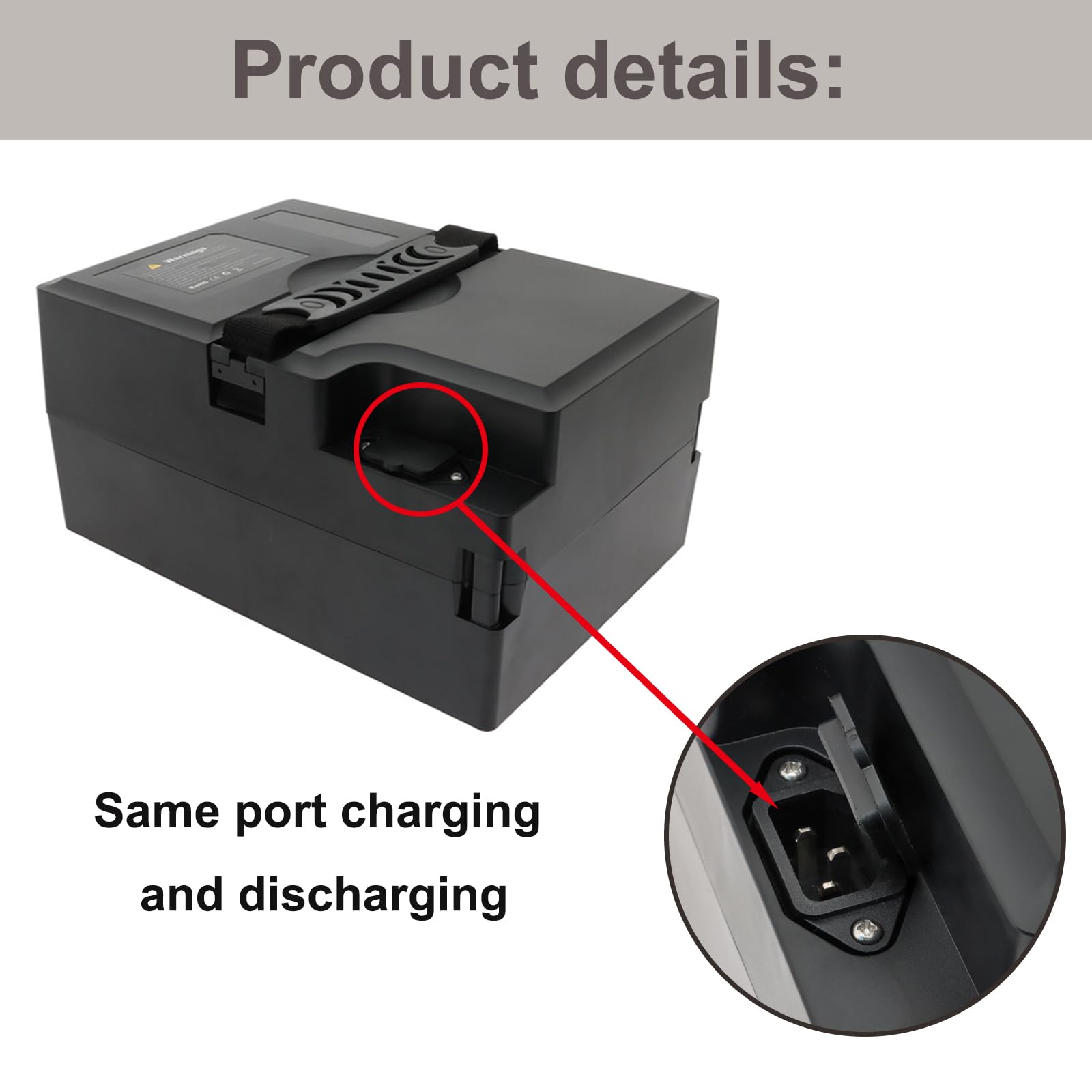 Batería de Iones de Litio de 48 voltios (12Ah, 15Ah, 18Ah, 20Ah, 22Ah, 24Ah y 28Ah) Batería de Repuesto de Litio de 48V para Motores de 500W a 1300W con Cargador