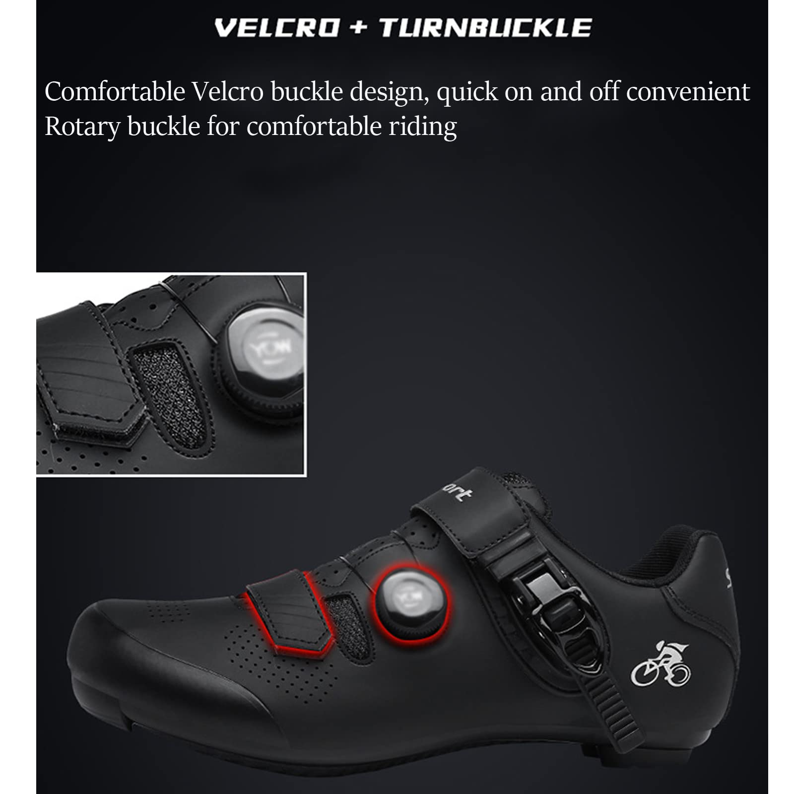 Chaussures Cyclisme Femme WUHX Respirantes Antidérapantes - Purple Taille 38