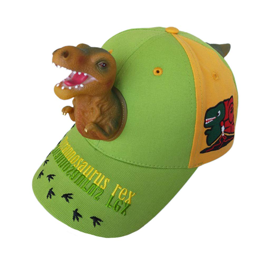 Casquette de baseball 3D pour adultes et enfants - Motif dinosaure féroce