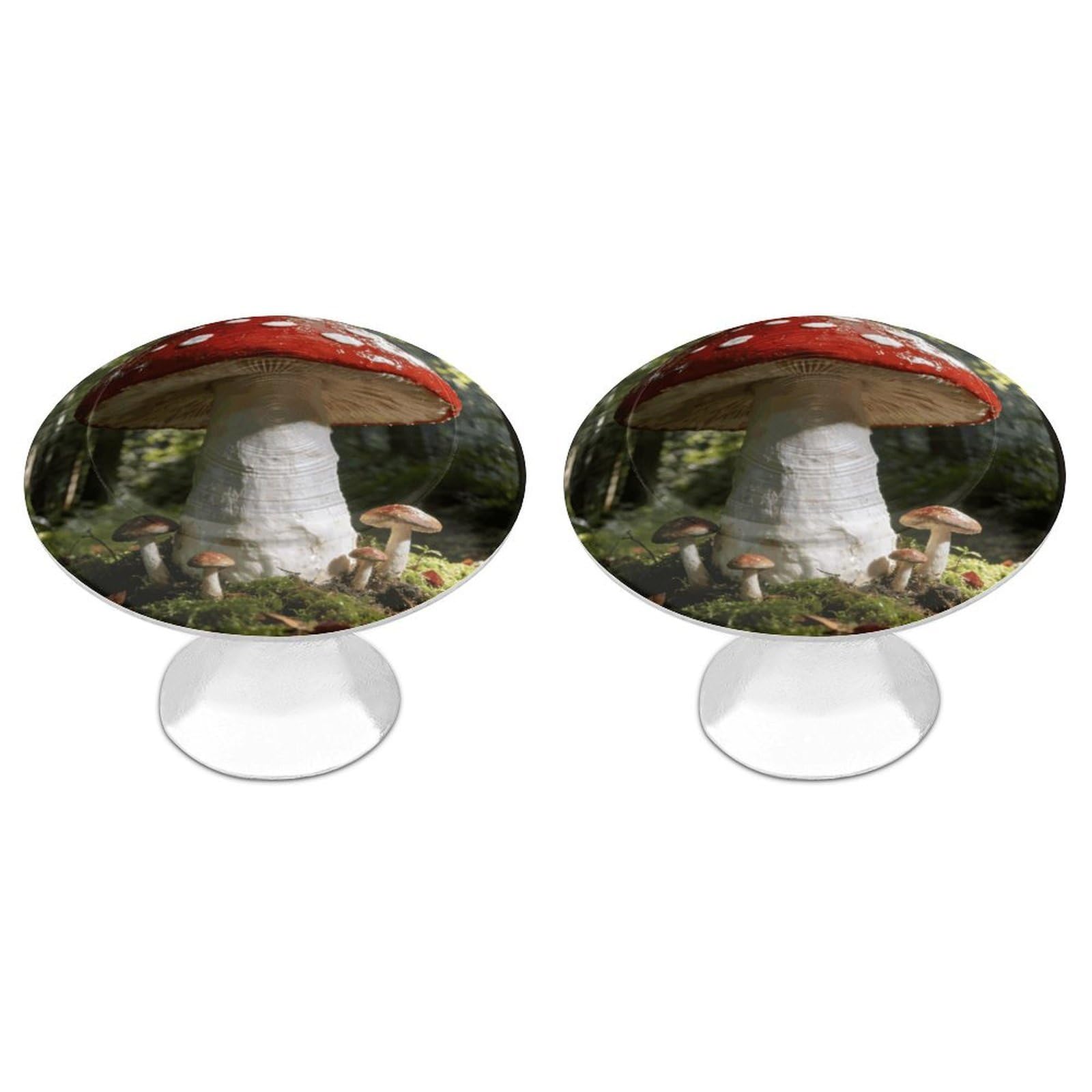 Vstadank Style Mushroom Cabinet Knob 2 Pack Round Drawer Pull Kitchen Cabinet Hardware Stainless Steel Dresser Drawer Knob Simple Cabinet Pull For Dresser Closet Door Knobs Cupboard
