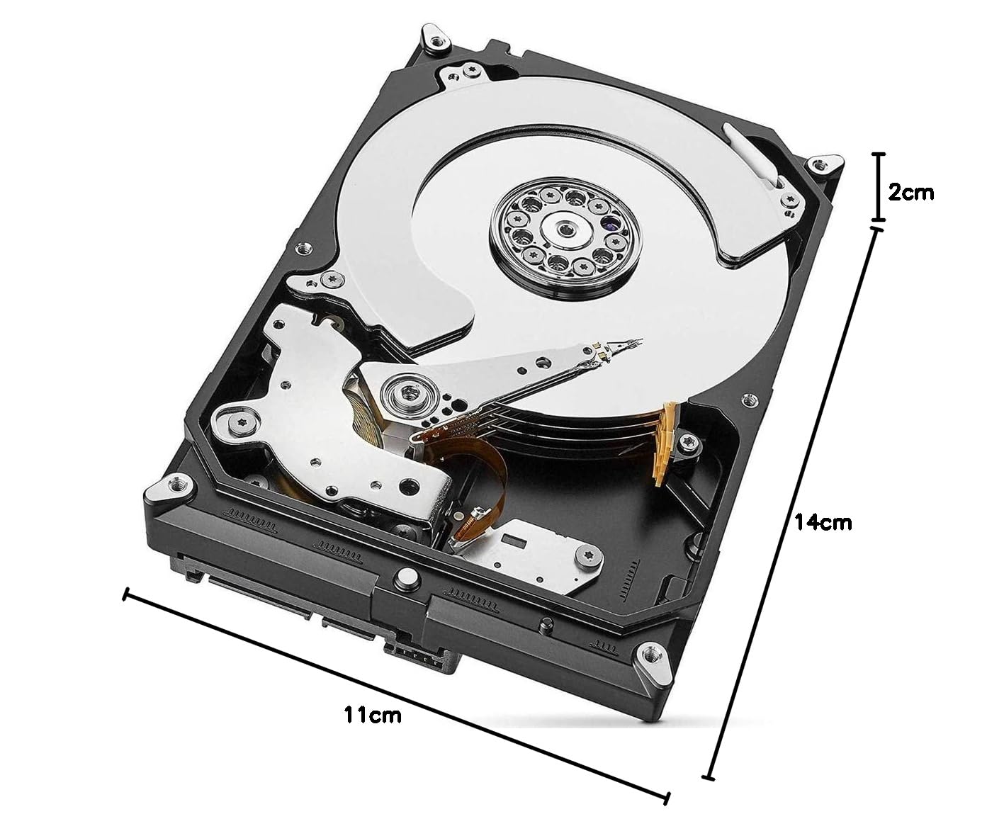 Seagate SkyHawk AI, 3 TB, Unità Disco Interna per Applicazioni di Sorveglianza, Unità SATA 6 GBit/s, 3.5", Cache 64 MB per Sistemi con Videocamere DVR e NVR, 3 Anni di Servizi Rescue (ST3000VX010)