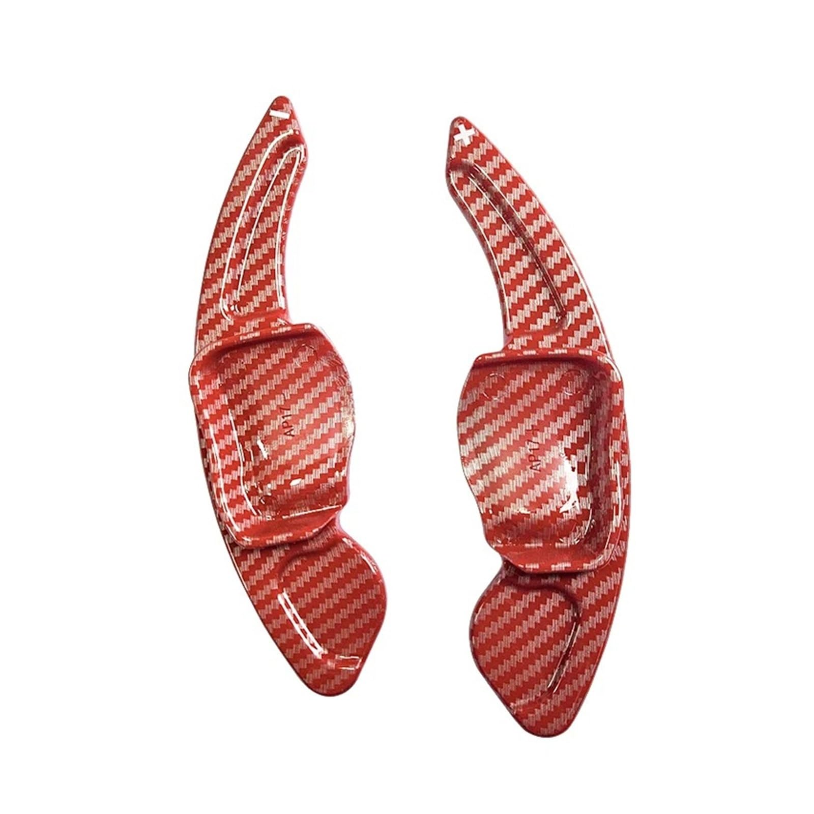 Xxiucj Car Paddle Shifter Extensions for VW for Golf for MK6 for GTI for Jetta for MK5 for Passat for B6 for B7 for CC for Polo Car Wheel Paddle Shift(Carbon red)