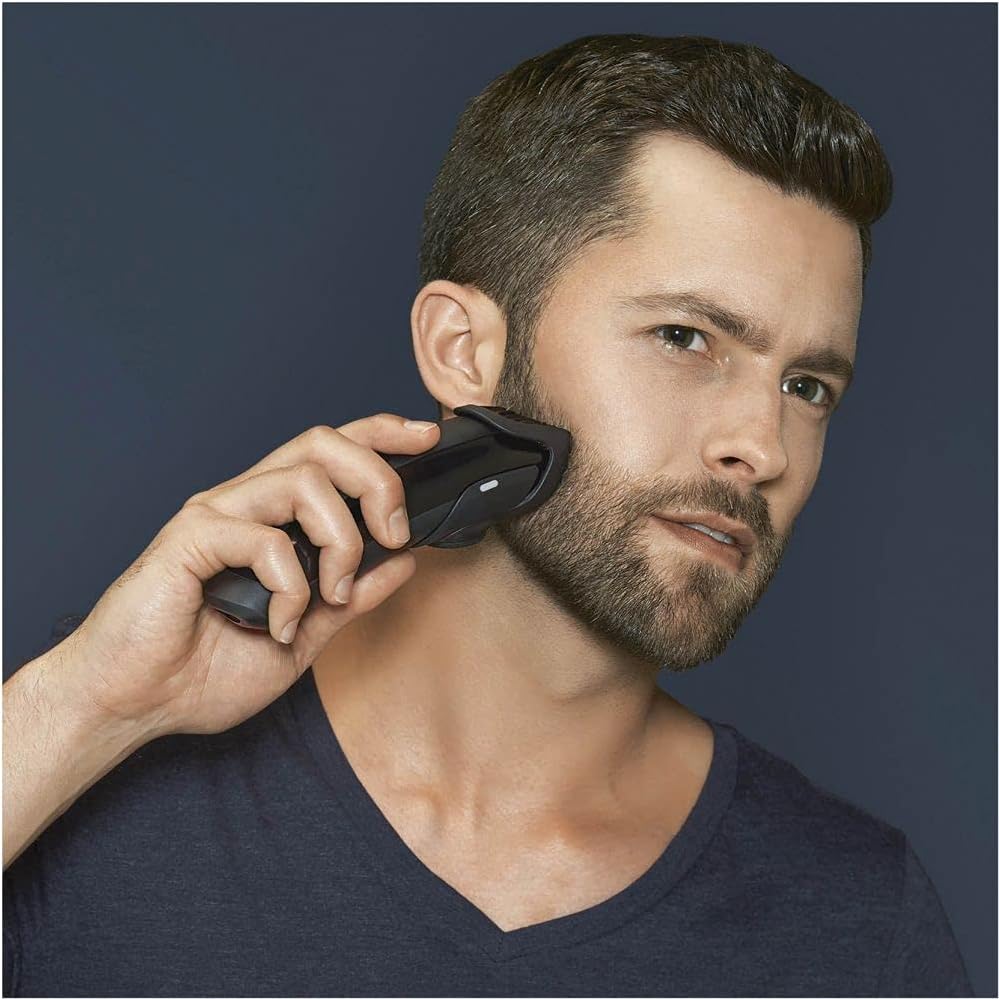 Man using Braun BT5070 beard trimmer