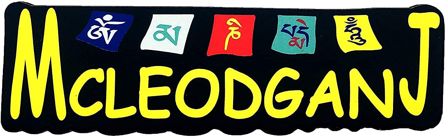 India Souvenir Wooden MDF Mcleodganj Fridge Magnet (Multicolour)-image-12
