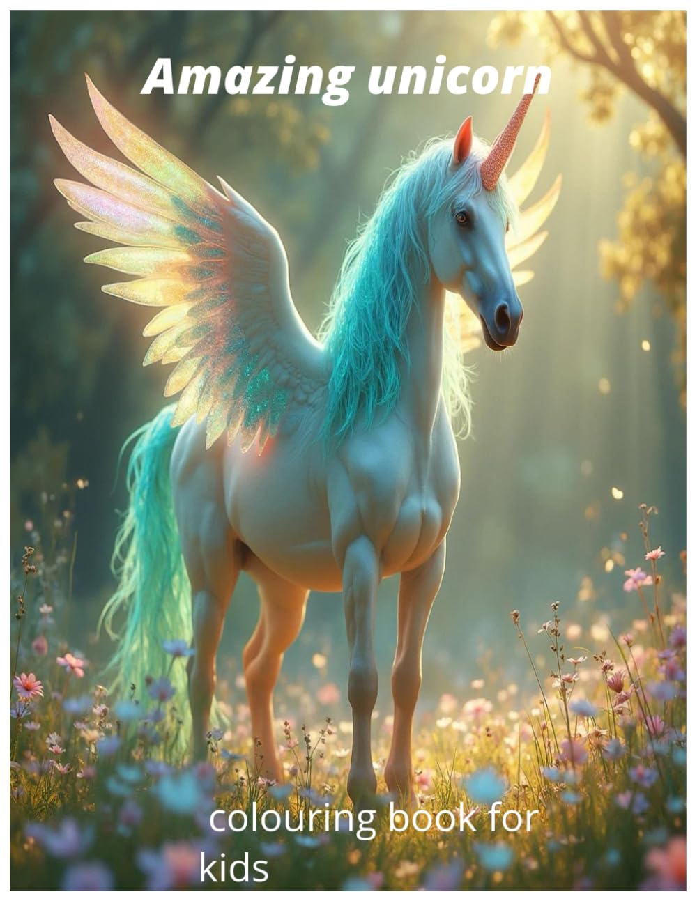Amazing unicorn colouring book for kids
