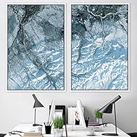 2 Piece Framed Canvas Wall Art Natural Abstract Canvas Prints Home Artwork Decoration for Living Room,Bedroom - 16