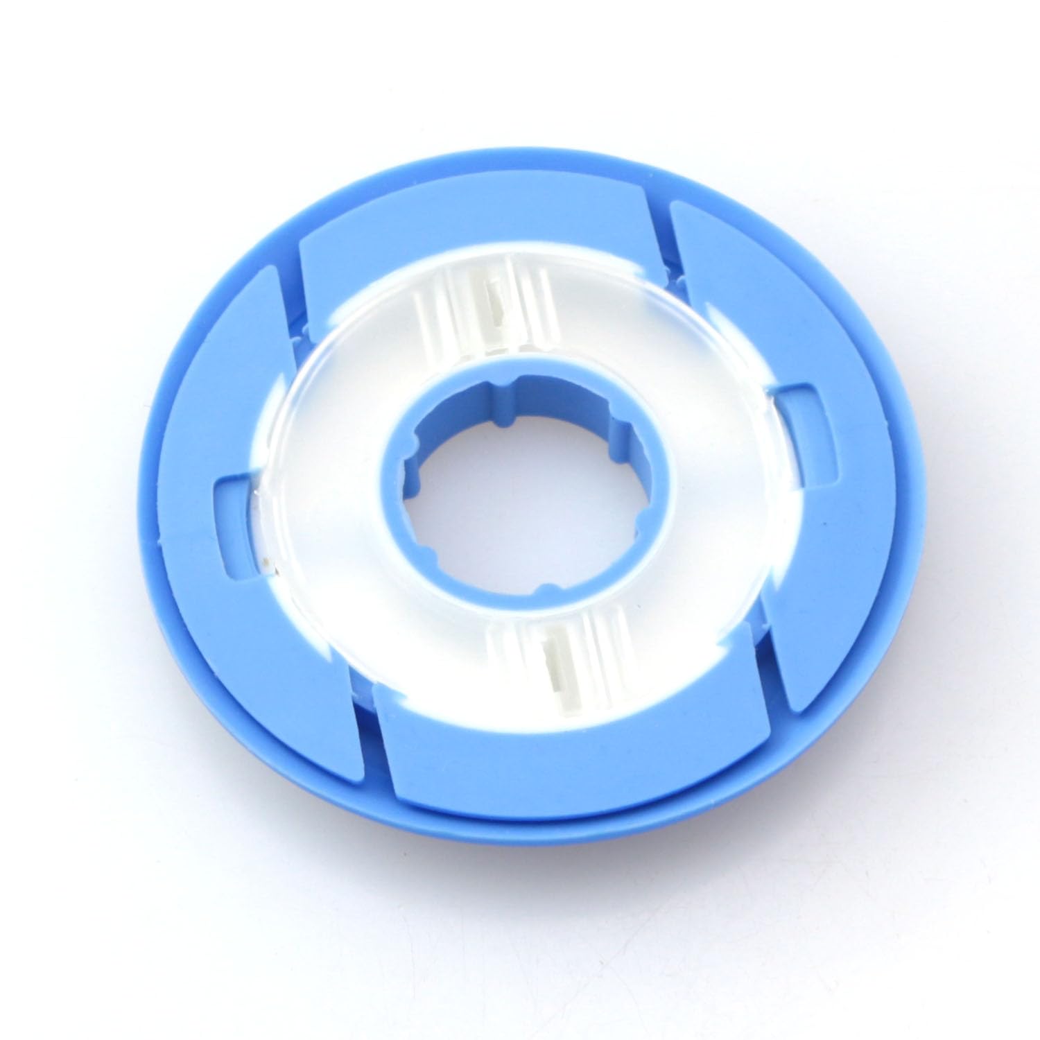 JCBIZ 10pcs Blue 60mm Coil Wrap Silicone Main Spool No Line Harm Closed Fishing Main Coil Fishing Accessories