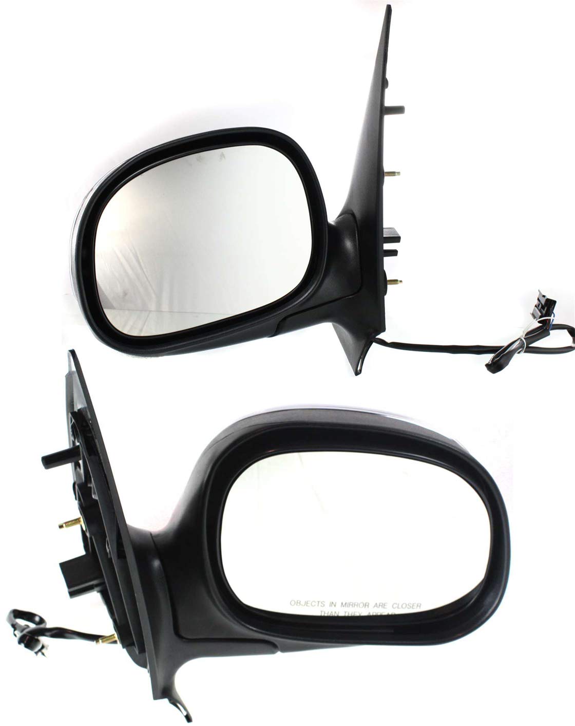 Kool Vue Driver & Passenger Side Power Heated Mirrors for Ford Expedition 1997-2002 Chrome