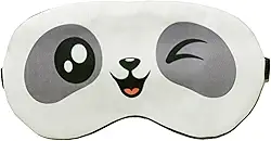 Máscara de Dormir Panda com Gel Guaxinim bixo Preguiça Tapa Olhos