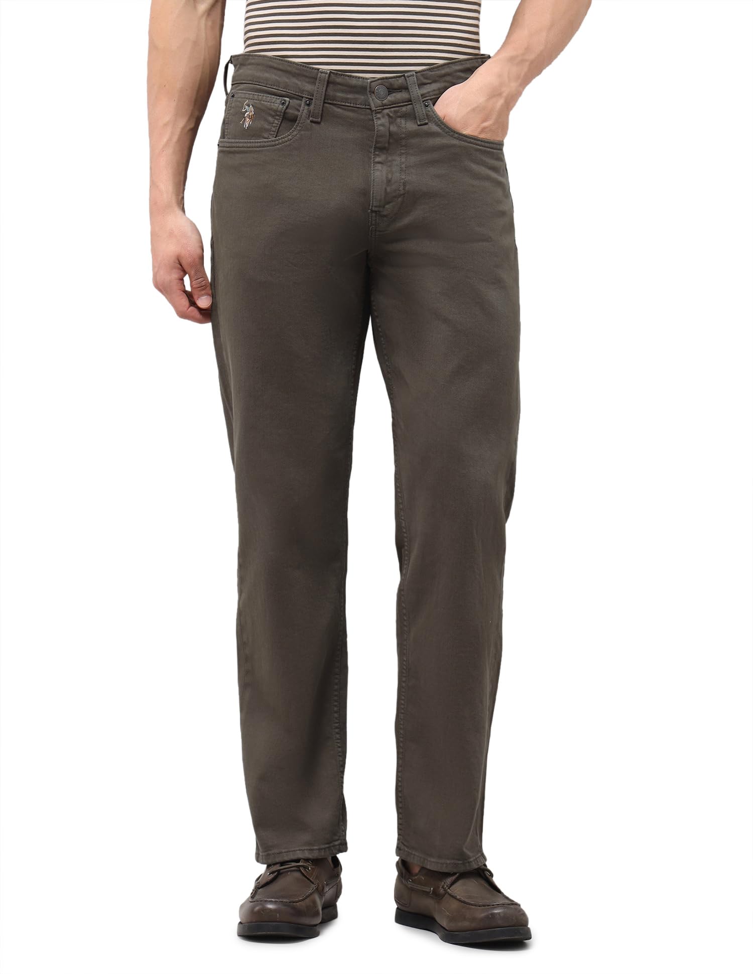 u.s. polo assn. denim co. Men's Shawn Relaxed Fit Green Jeans (UDJEN2193_Green_34)-picture-54