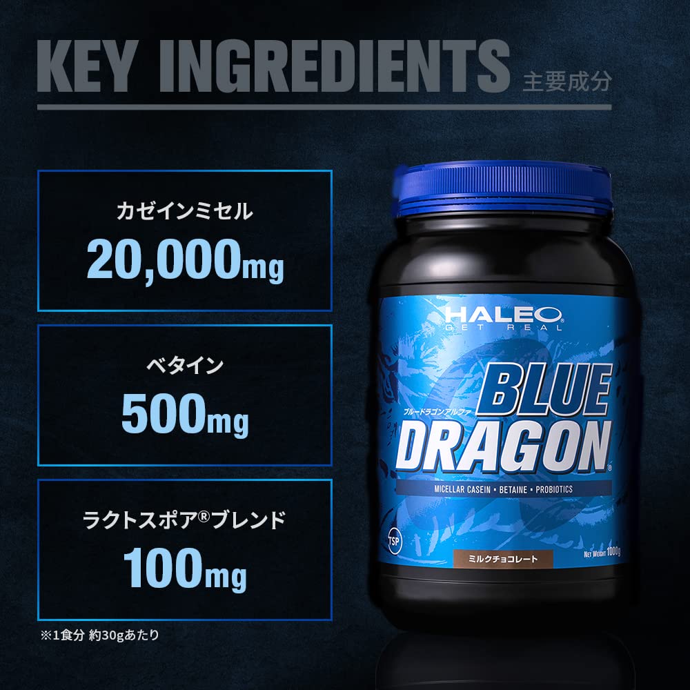 Amazon | HALEO プロテイン ブルードラゴンアルファ カゼインミセル+ 