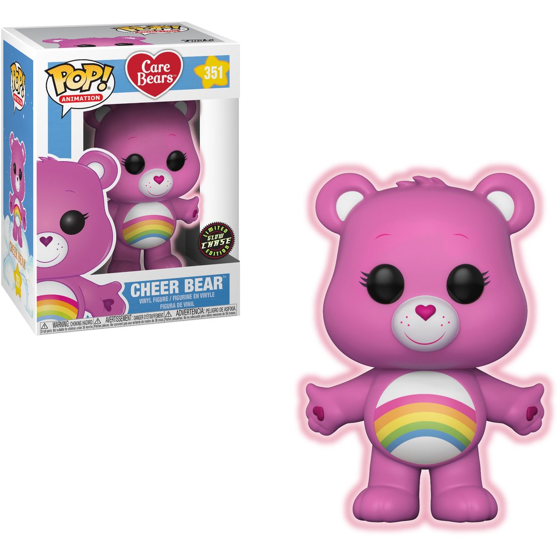 small plastic care bears